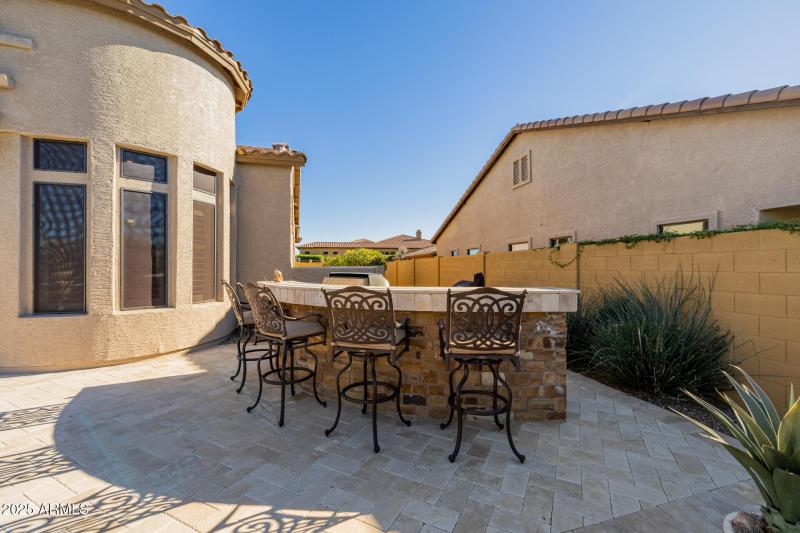 Entertaining backyard