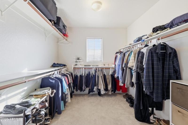 Huge primary closet