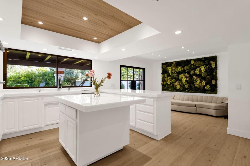 Kitchen Overlooking Sitting Area