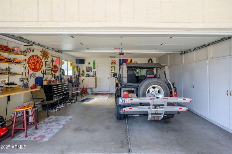 DOUBLE GARAGE, LOTS OF STORAGE