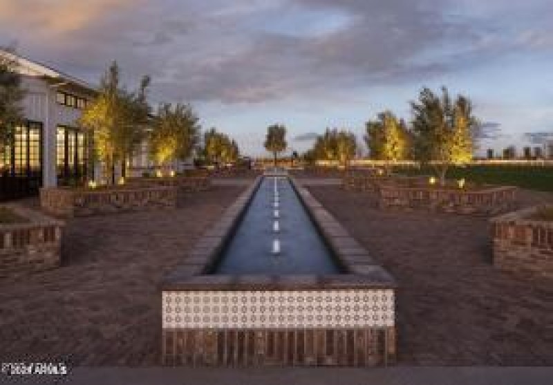 Water feature outside of Copper and Rye