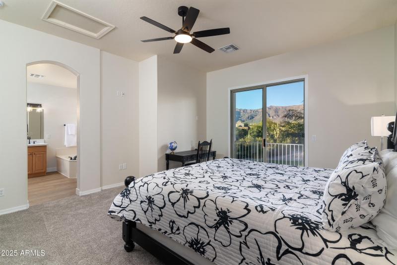 Master bedroom with views