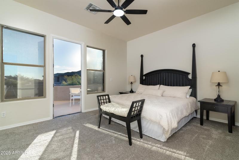 Guest room with deck