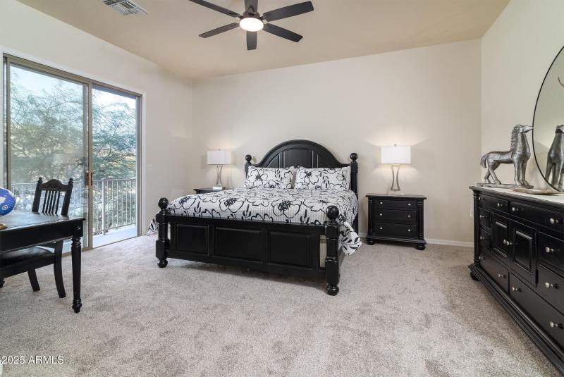 Master bedroom with views