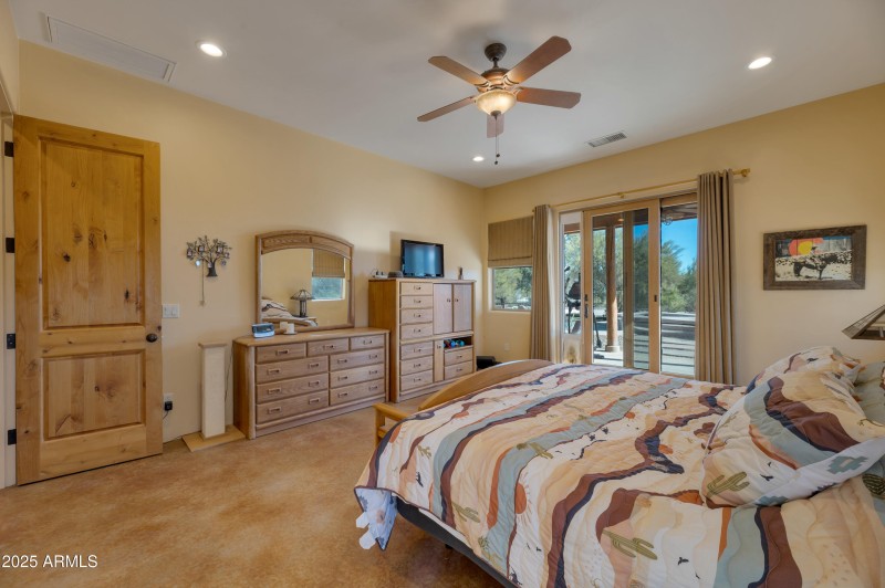 Master Bedroom w/ slider to back patio