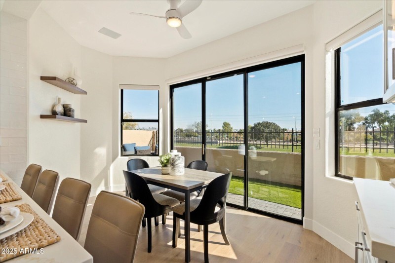 Natural Light Fills the Kitchen Space