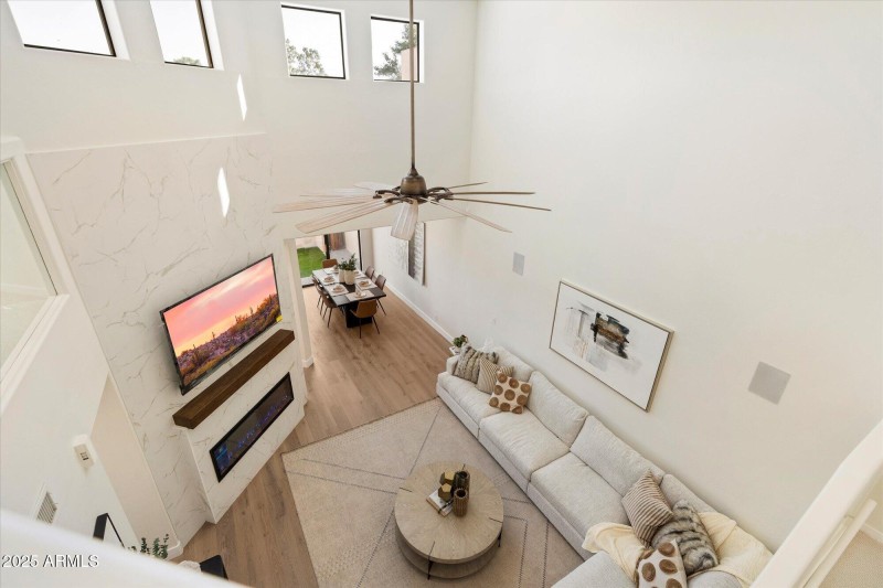 Natural Light fills the townhouse