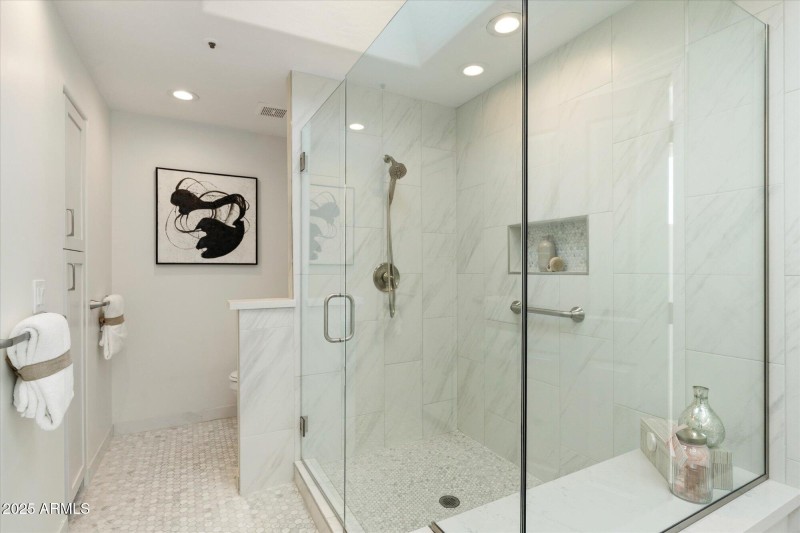 Oversized shower in 3rd Bath