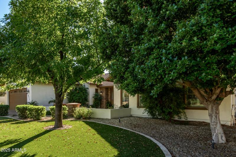 Mature trees give added charm