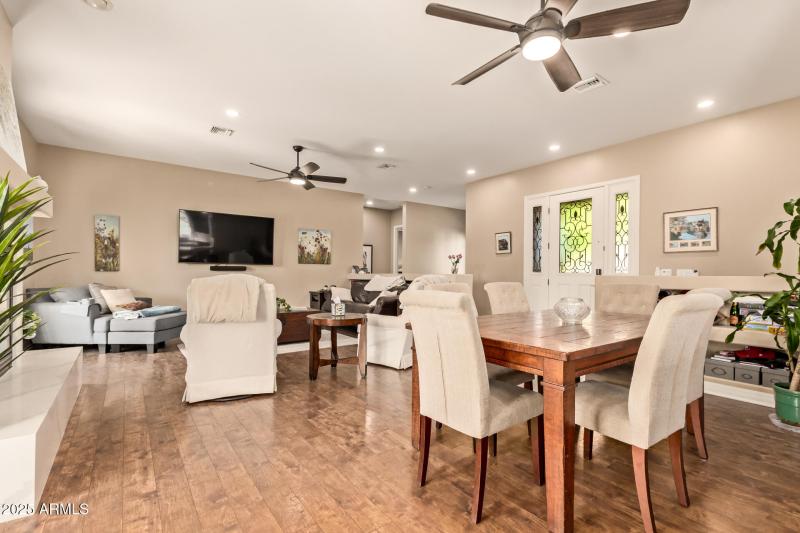 Open floorplan kitchen to Living room