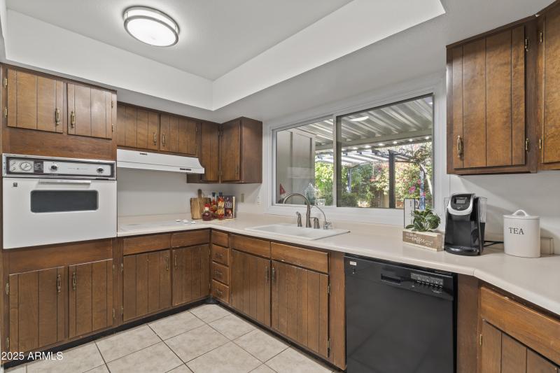 Kitchen with Garden Window View