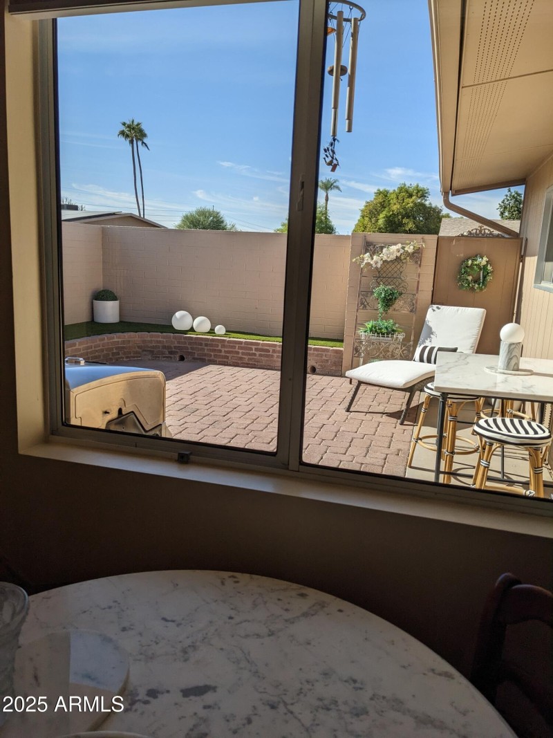 KITCHEN VIEW OF PATIO