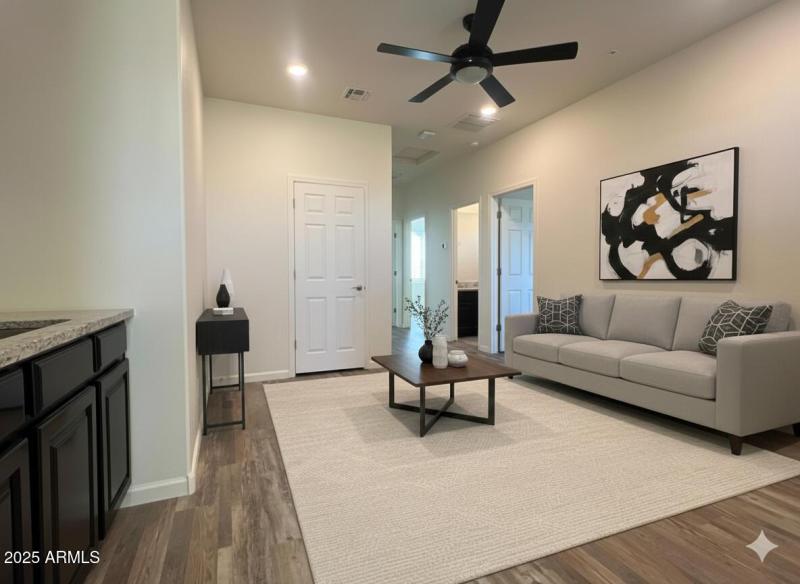 Virtually staged loft