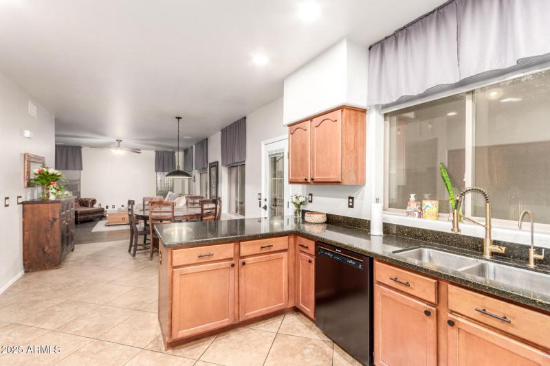 Towards Dinette & Family Room