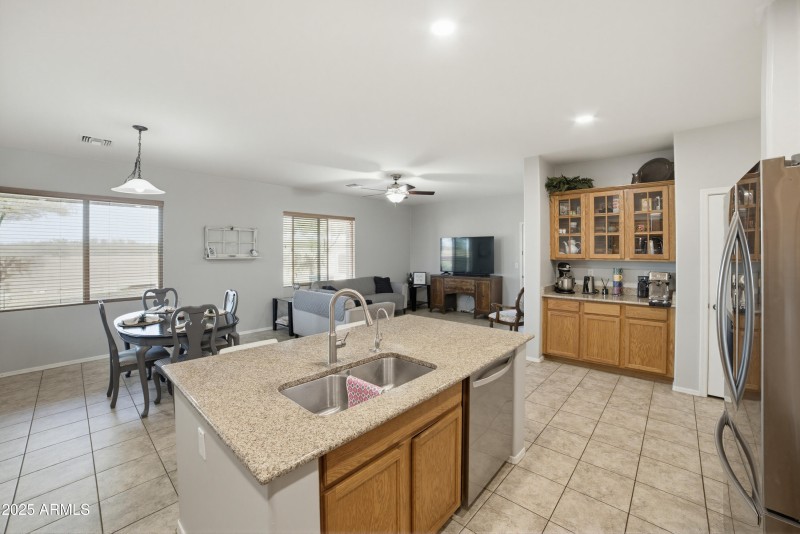 Kitchen to Living rm