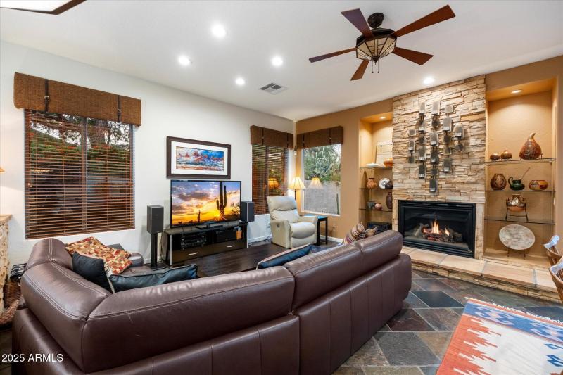 17-Family Room w/Firplace & art niches