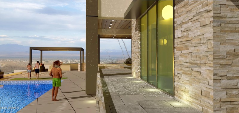 Upper Patio Side View - 9