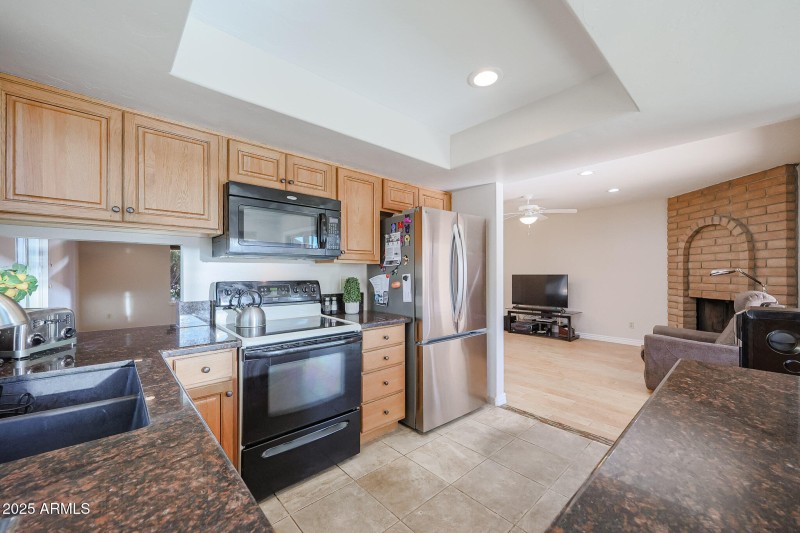 Kitchen Open to the Family Room