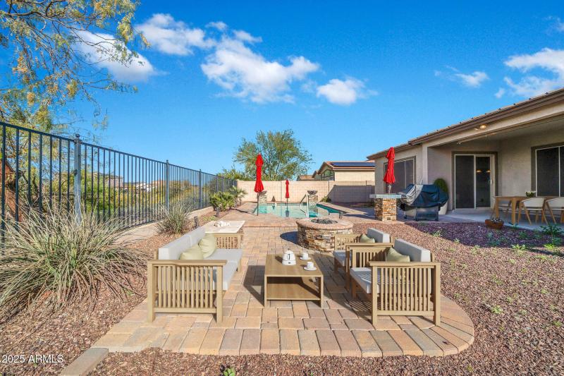 Firepit Seating Virtual Staging