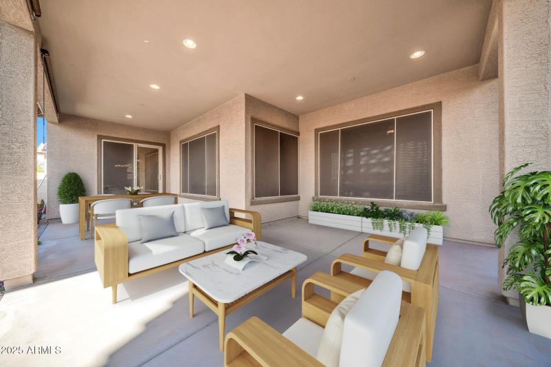 Patio Virtually Staged