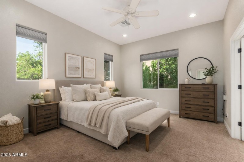 Virtual staging bedroom
