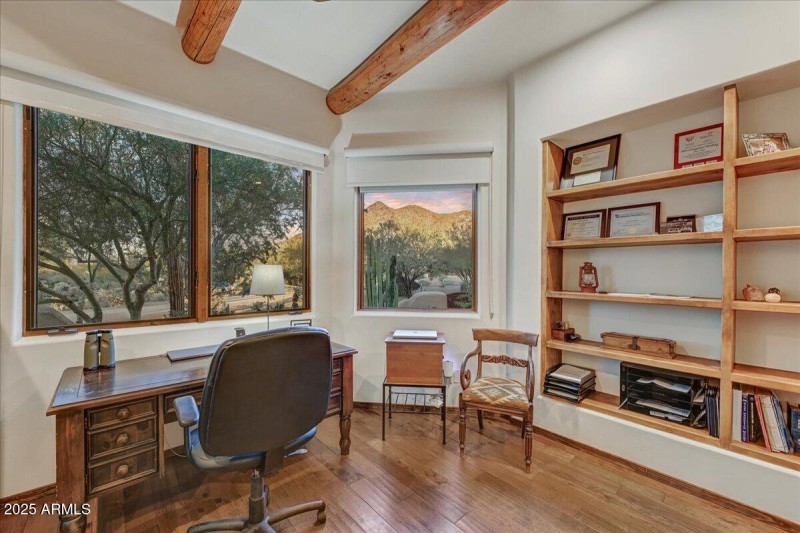 Study with Black Mountain Views