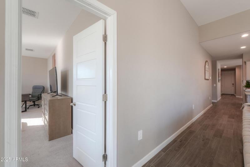 Hall with Primary Bedroom