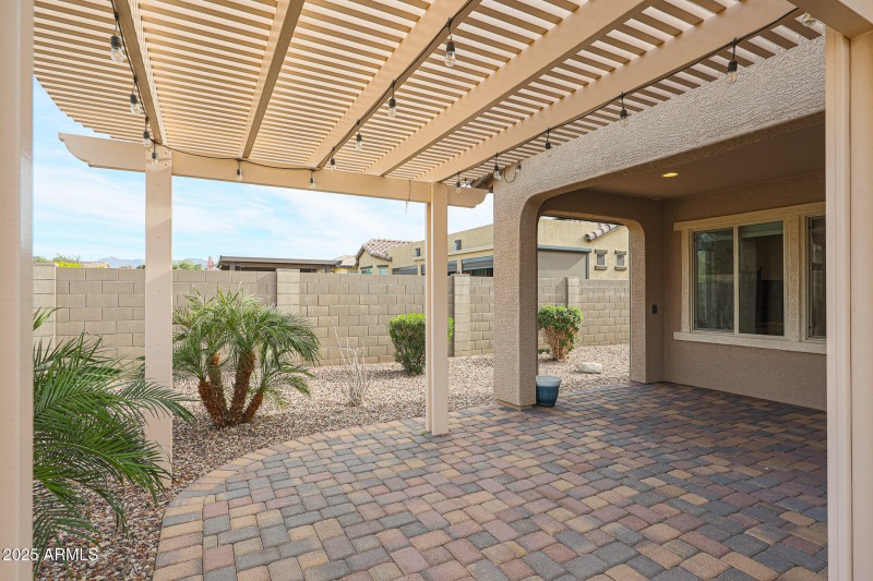 Paver Patio with Pergola