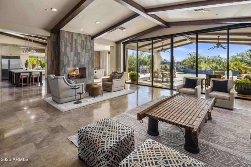 Fireplace in living room