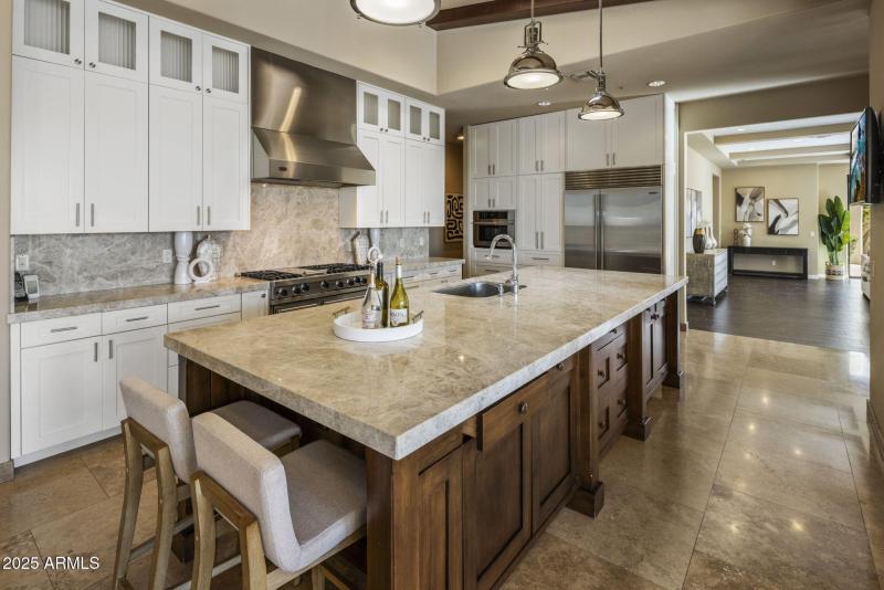 Large kitchen island