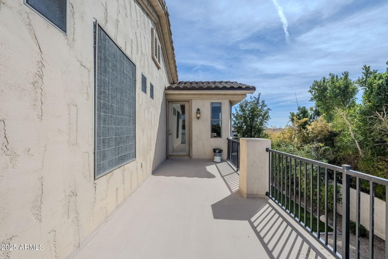 Exit from primary bedroom to balcony