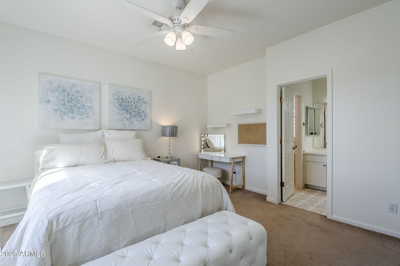 View to bath from bedroom 3