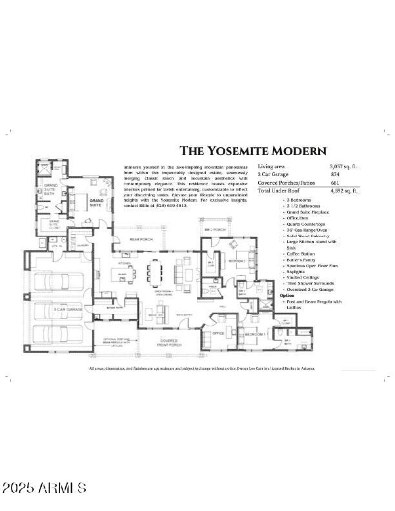 The Yosemite Modern Floor Plan & Renderi