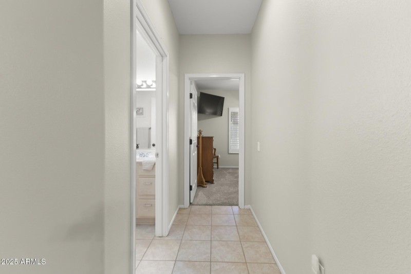 Hallway to Second Bath & Bedroom