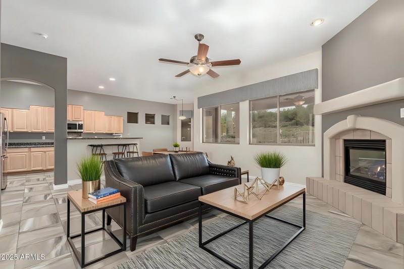 Great Room virtually staged