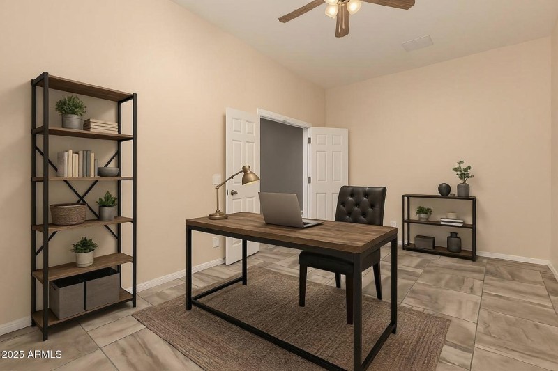 Office Virtually staged