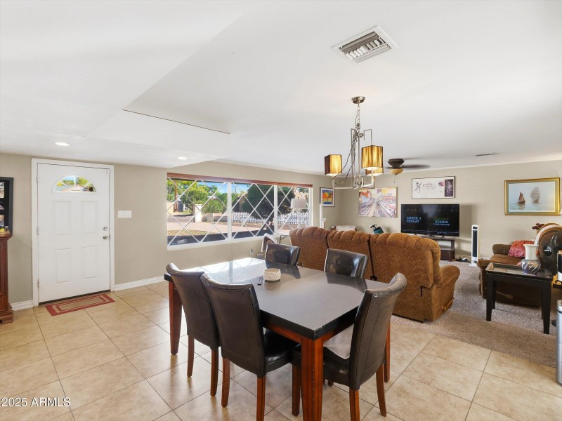 TV Viewing from the Kitchen & Dining Roo