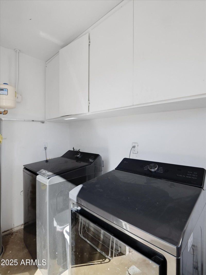 Upper Cabinets at Laundry Room Washer &