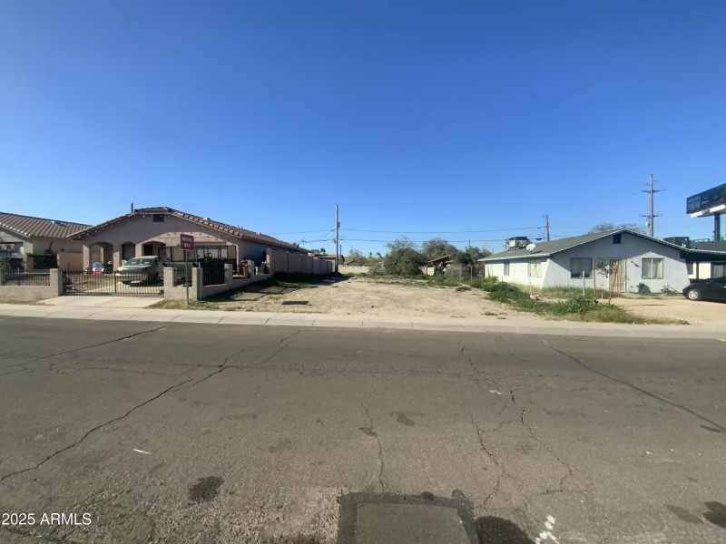 From across the street