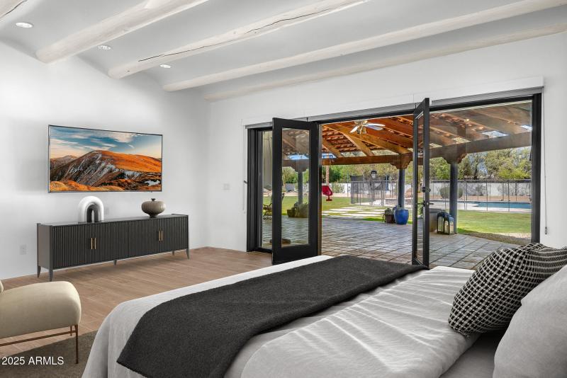 primary bedroom virtual staged