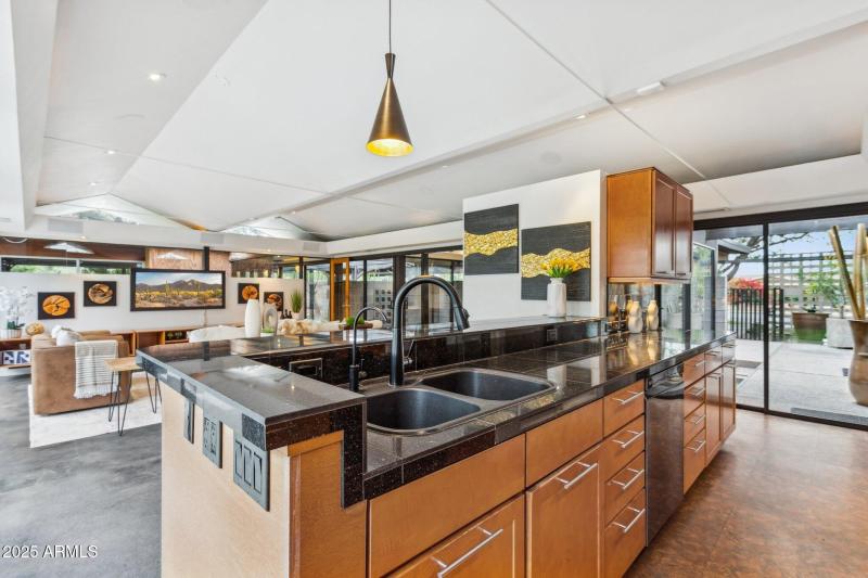 Kitchen Open to Living Area