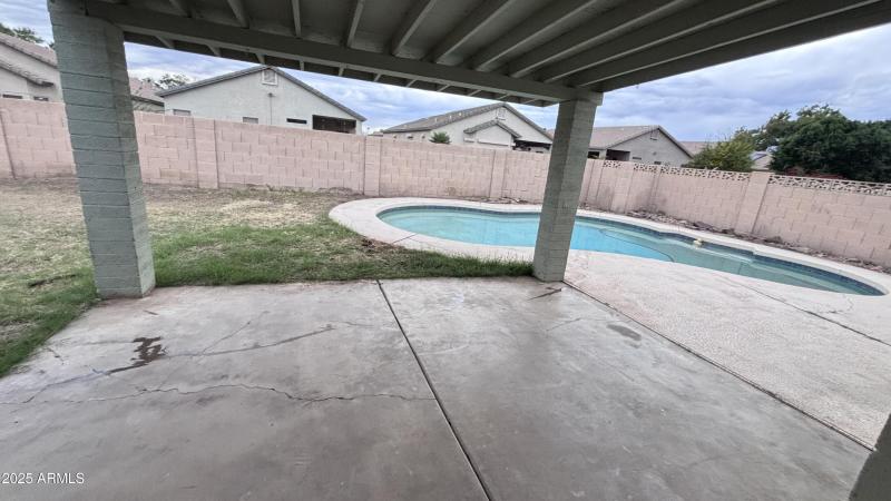 large covered patio