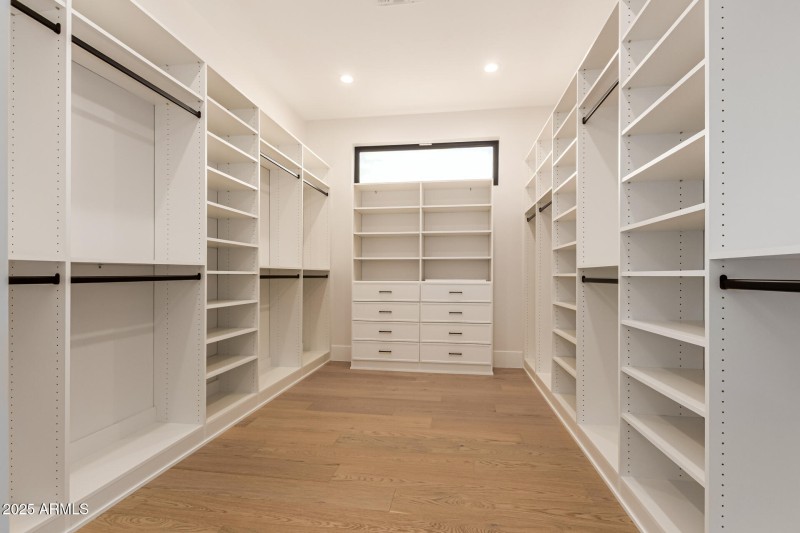 Master walk-in closet