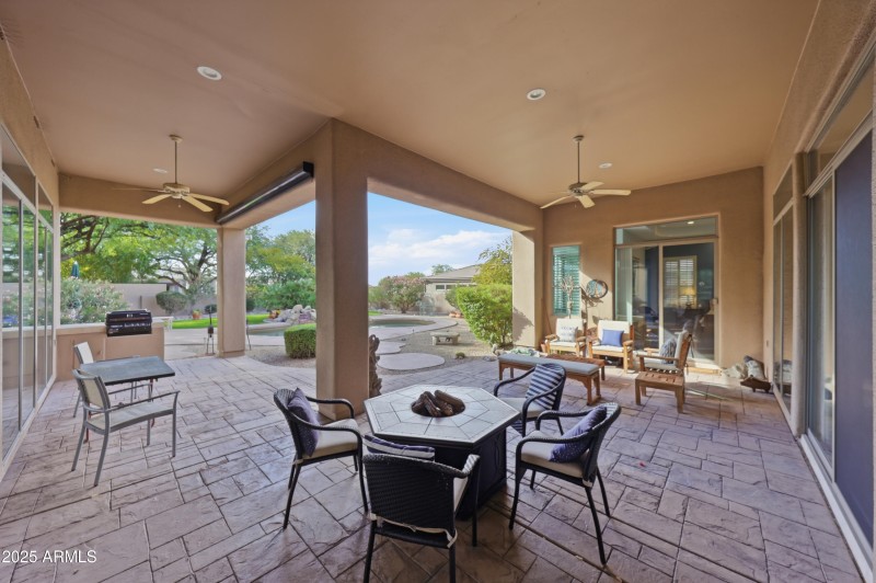 Generous Covered Patio