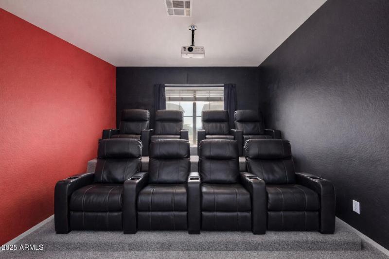 Virtually Staged Media Room