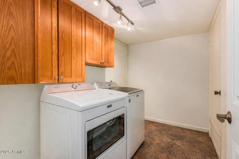 Laundry room right off kitchen.