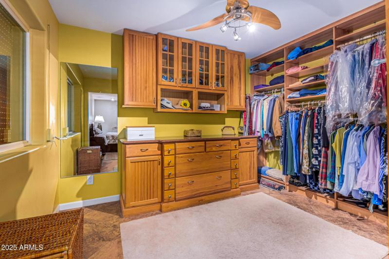 Master walk-in closet