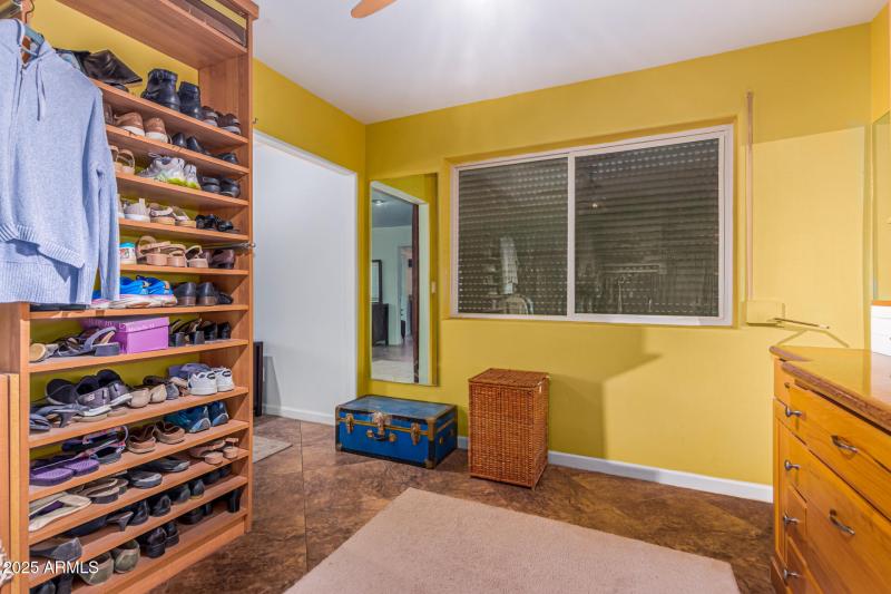 Master walk-in closet.