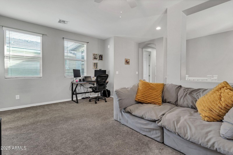 Loft Separates Primary Bedroom