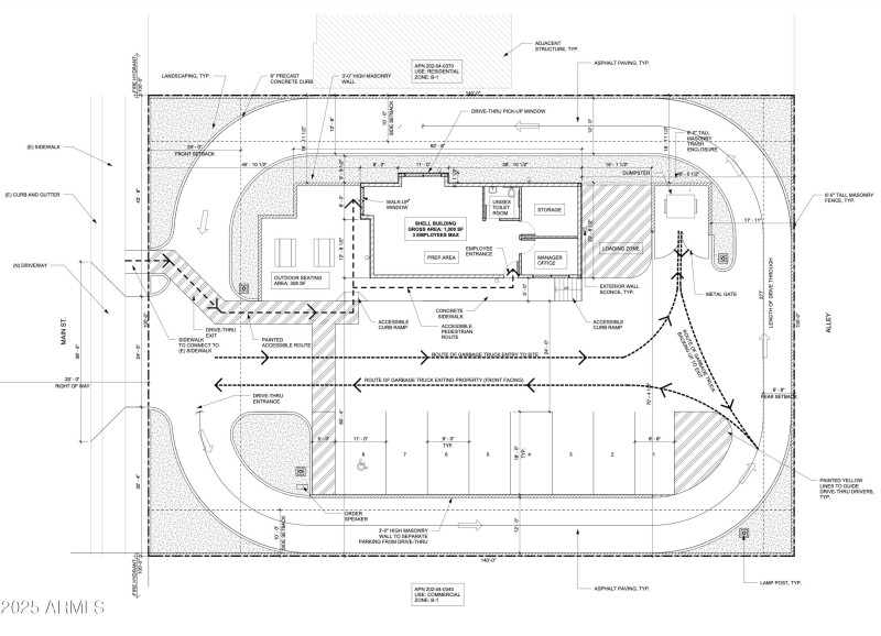 941 & 961 S Main St Site Plan March 2024